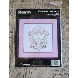 Janlynn FROM THIS DAY FORWARD Counted Cross Stitch Kit Vintage NOS New Wedding